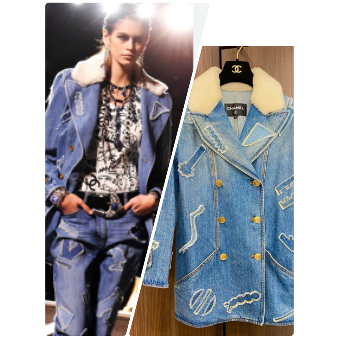 CHANEL - 極美 定価140万 シャネル ジャケット 2019 デニム CHANEL - 極美 定価140万 シャネル ジャケット 2019 デニム