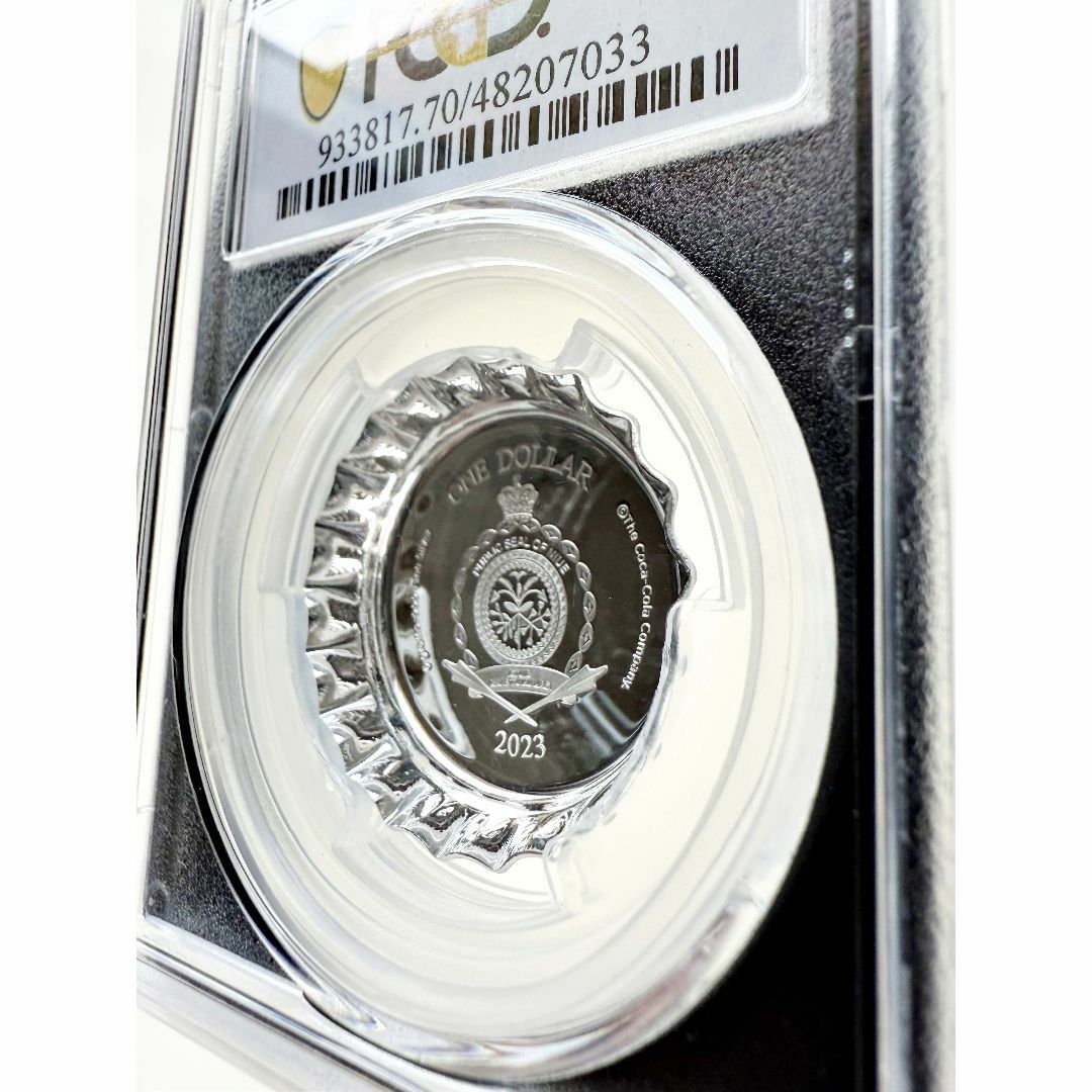 2023年 コカ・コーラ 銀貨 ポーラーベア PCGS PR70 ファーストデイ Coca-Cola® 6 gram Ag Polar Bear Bottle Cap PR-70 PCGS (FDI