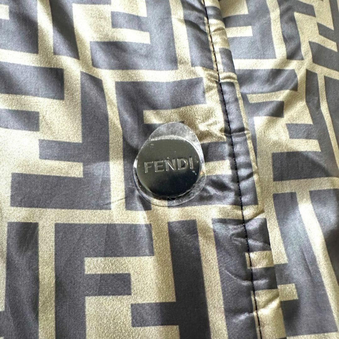 超美品】FENDI × FILA ズッカ リバーシブル ボンバージャケット 超美品】FENDI × FILA ズッカ リバーシブル ボンバージャケット