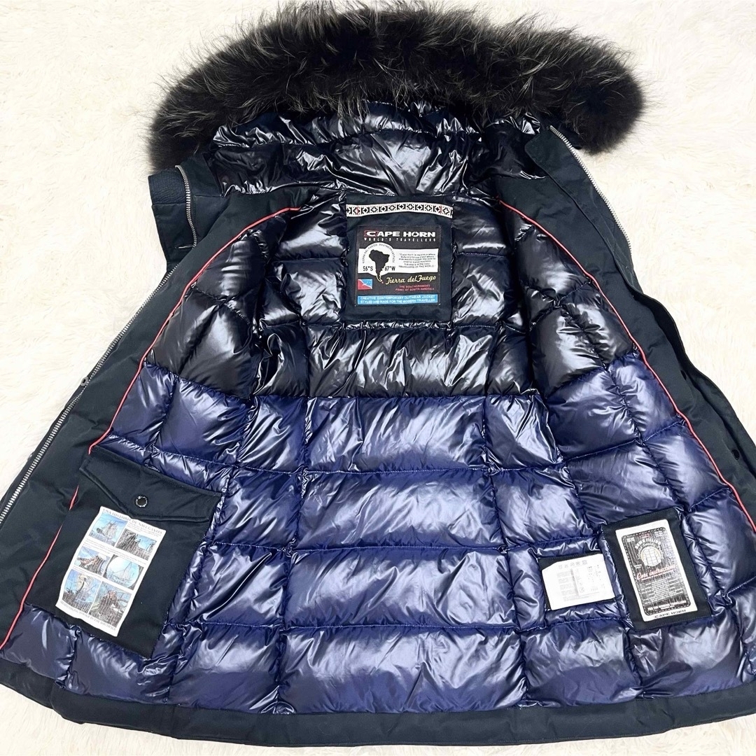 CAPE HORN - 良品 ケープホーン ダウンジャケット 42 ネイビー CAPE HORN - 良品 ケープホーン ダウンジャケット 42 ネイビー
