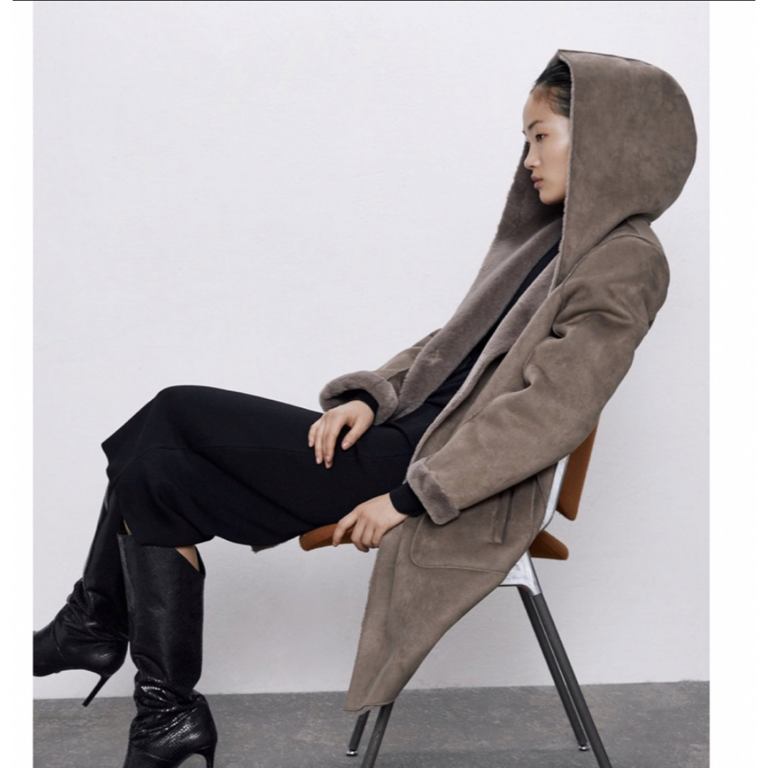 ZARA - ZARA フェイクファー リバーシブルコートの通販 by ふわ ZARA - ZARA フェイクファー リバーシブルコートの通販 by ふわ
