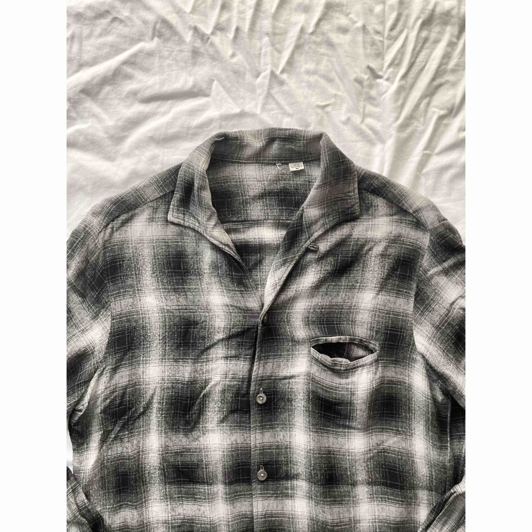 VINTAGE - 【スペシャル】50s オンブレチェックレーヨン開襟 VINTAGE - 【スペシャル】50s オンブレチェックレーヨン開襟