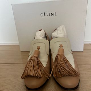 CELINE - 極美品 CELINE ルコ パイソン フリンジ ローファー 39 CELINE - 極美品 CELINE ルコ パイソン フリンジ ローファー 39