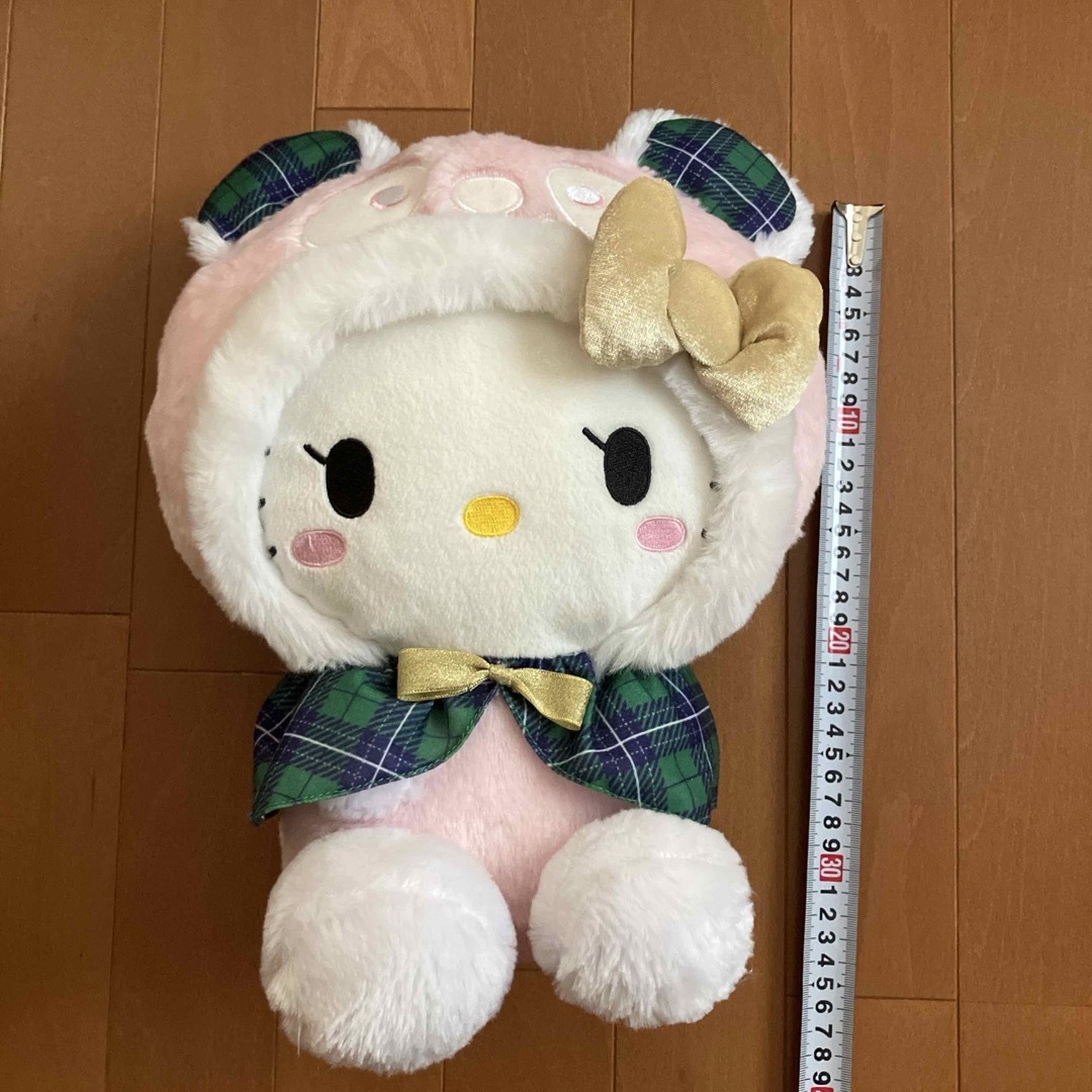 ハローキティ - ハローキティぬいぐるみ 可愛いパンダ帽子を ハローキティ - ハローキティぬいぐるみ 可愛いパンダ帽子を