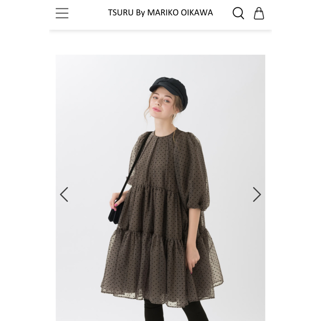 TSURU By MARIKO OIKAWA ドット柄 ワンピース Rilke TSURU By MARIKO OIKAWA ドット柄 ワンピース Rilke