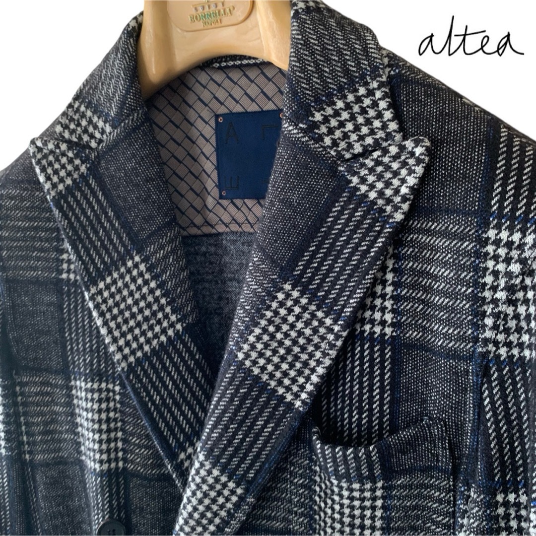 altea/ウールコットンニット/ダブルジャケット altea/ウールコットンニット/ダブルジャケット