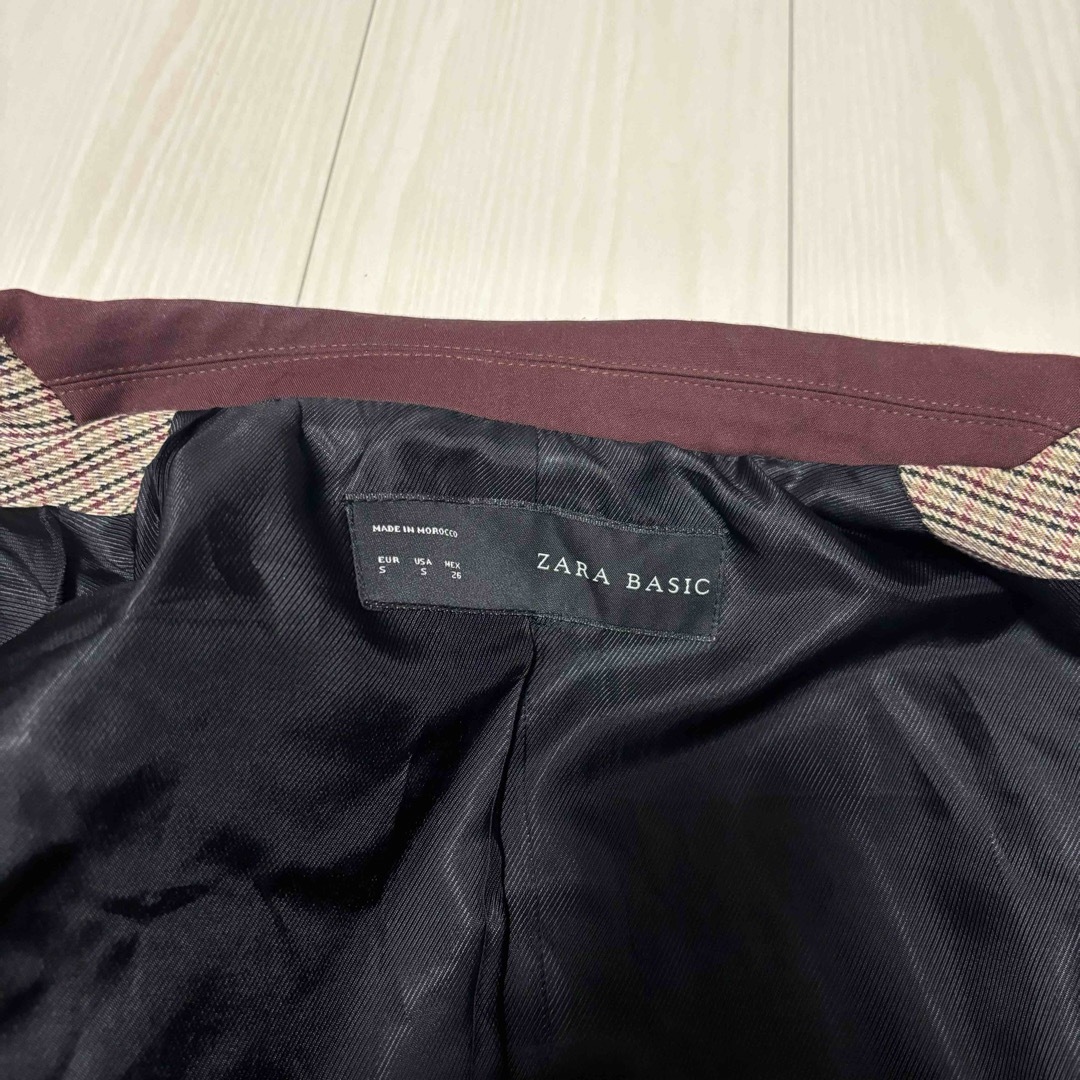 ZARA - ZARA ベーシック チェック ブレザー ジャケット ZARA - ZARA ベーシック チェック ブレザー ジャケット