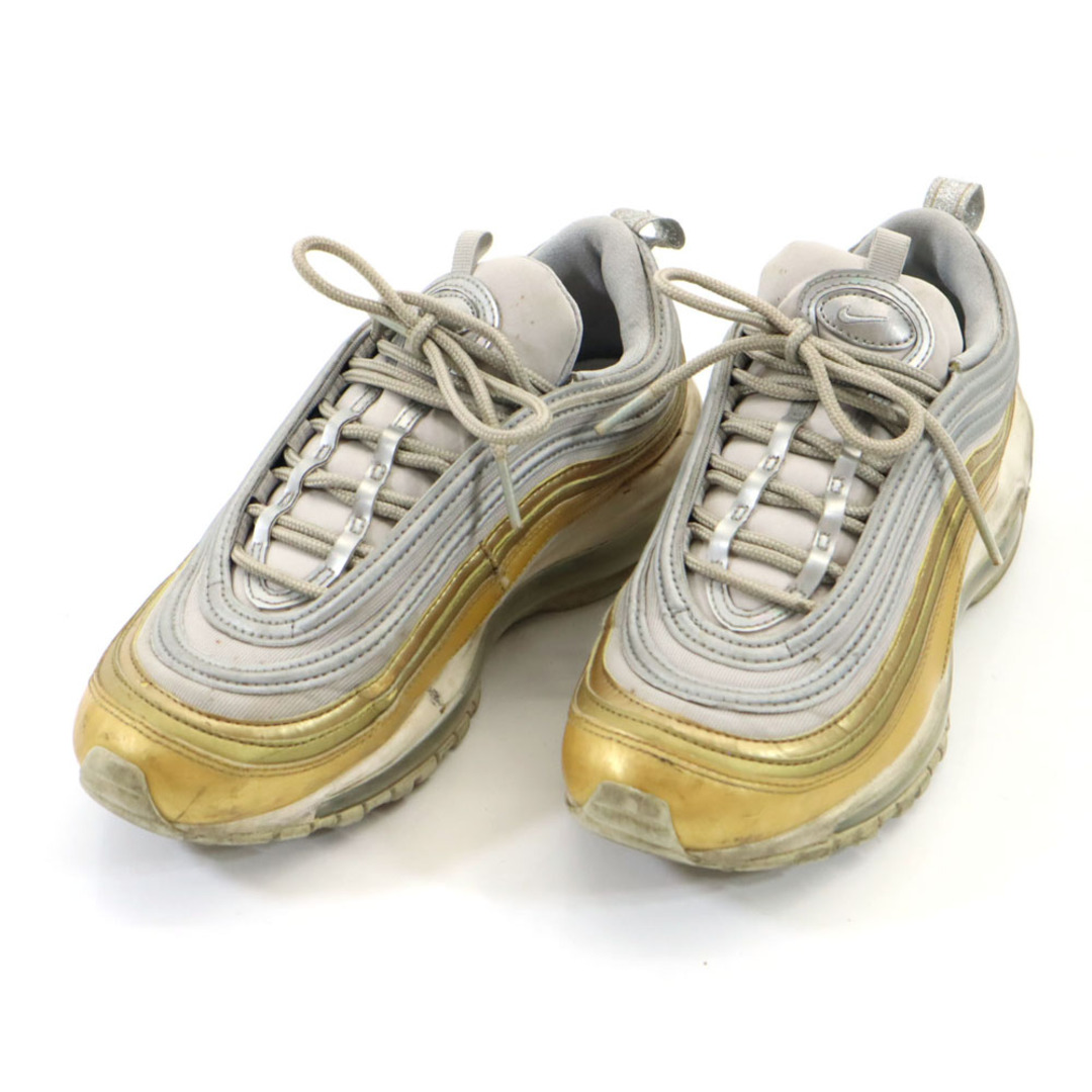 NIKE - ナイキ エアマックス97 スニーカー 25 ゴールド×シルバー NIKE - ナイキ エアマックス97 スニーカー 25 ゴールド×シルバー