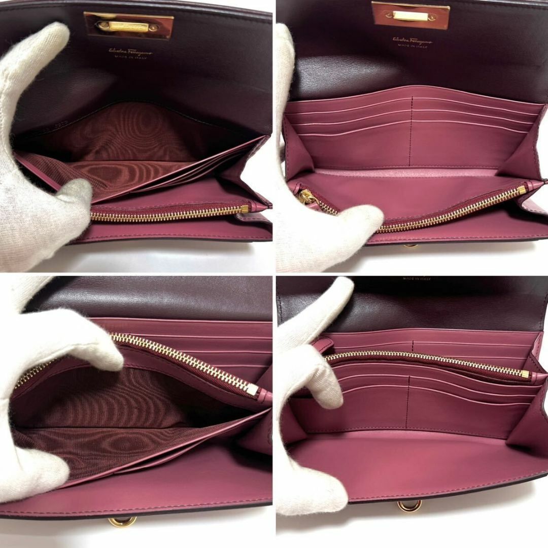 Salvatore Ferragamo - フェラガモ 長財布 ガンチーニ ブラウン Salvatore Ferragamo - フェラガモ 長財布 ガンチーニ ブラウン
