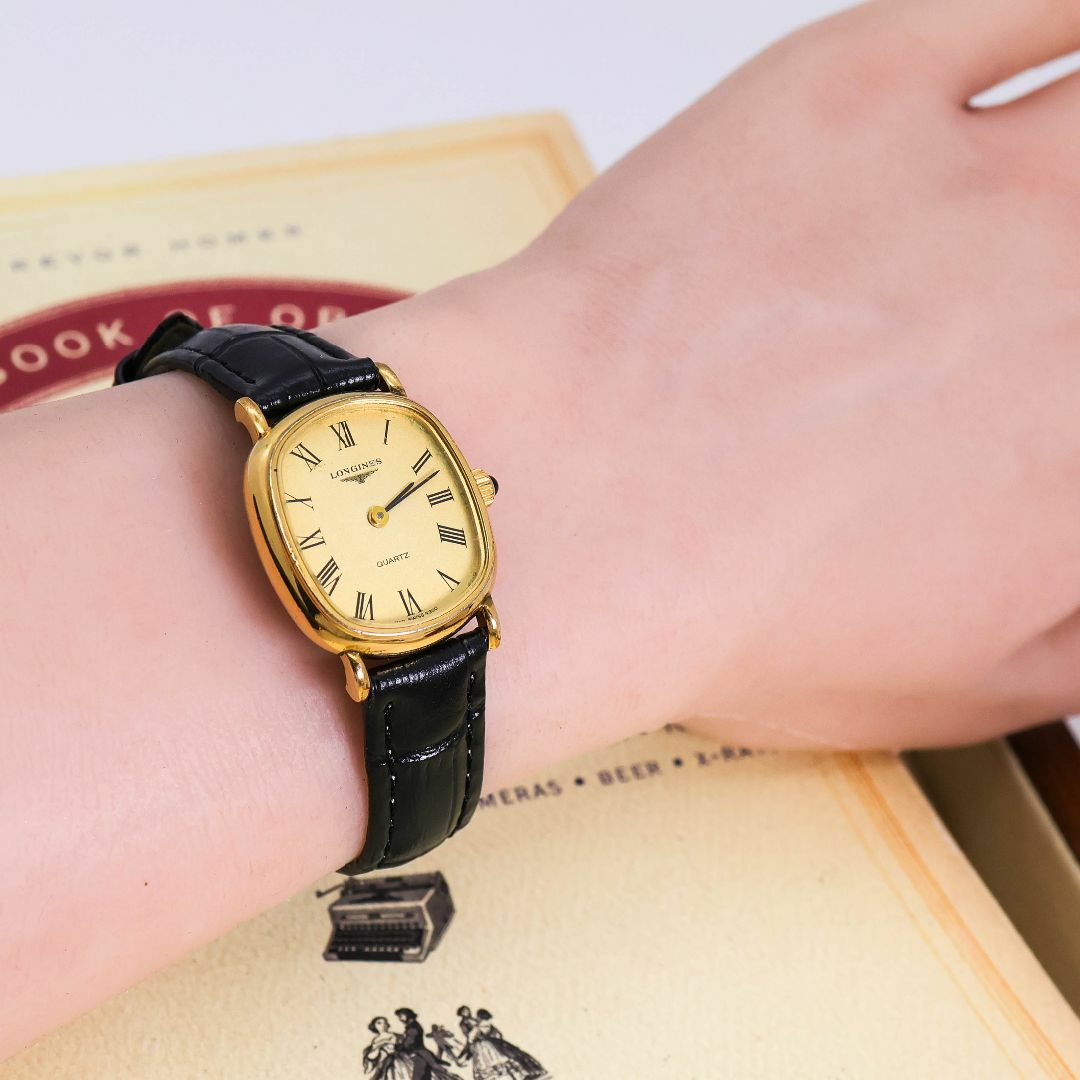 稼働 LONGINES 腕時計 スクエア調 レディース ゴールド b 稼働 LONGINES 腕時計 スクエア調 レディース ゴールド b
