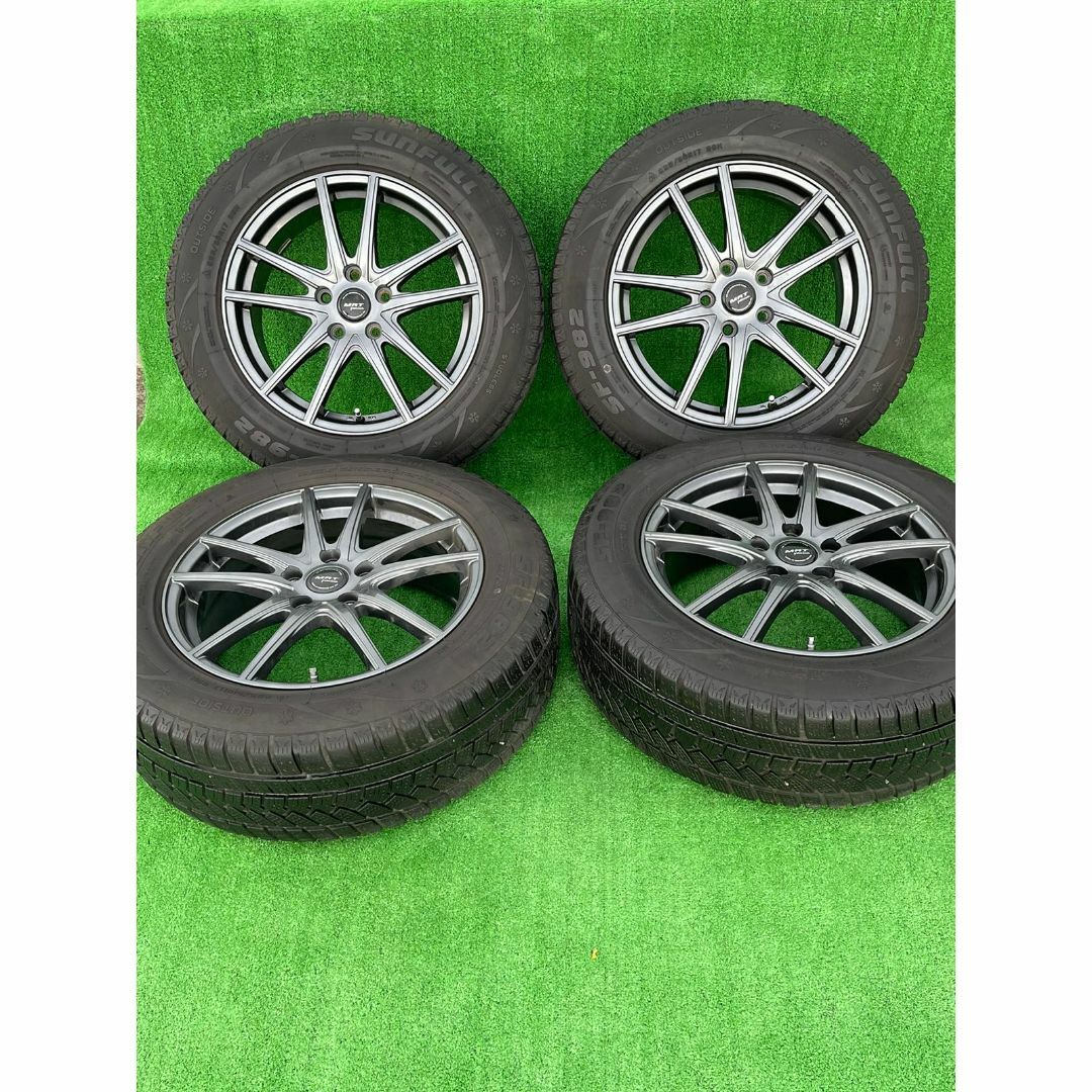 MRT　アルミホイール　17X7j　+38　ガンメタ　系　5穴　114.3