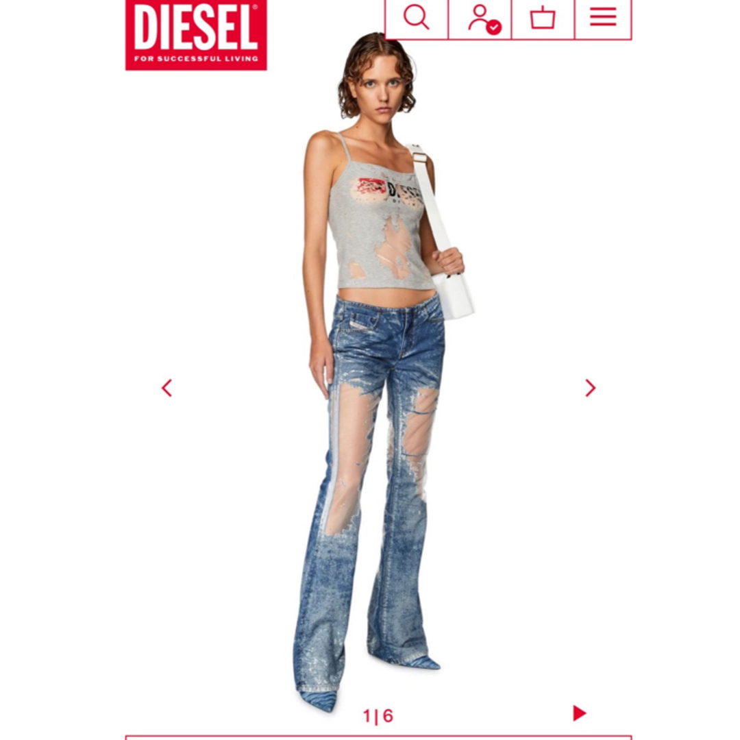 DIESEL - 【美品】DIESEL レースフレアジーンズの通販 by にゃん DIESEL - 【美品】DIESEL レースフレアジーンズの通販 by にゃん