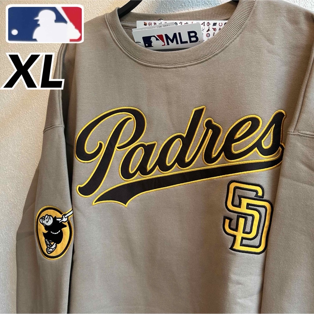 MLB - 【XL】MLB公式 パドレス 裏起毛 刺繍トレーナー MLB - 【XL】MLB公式 パドレス 裏起毛 刺繍トレーナー