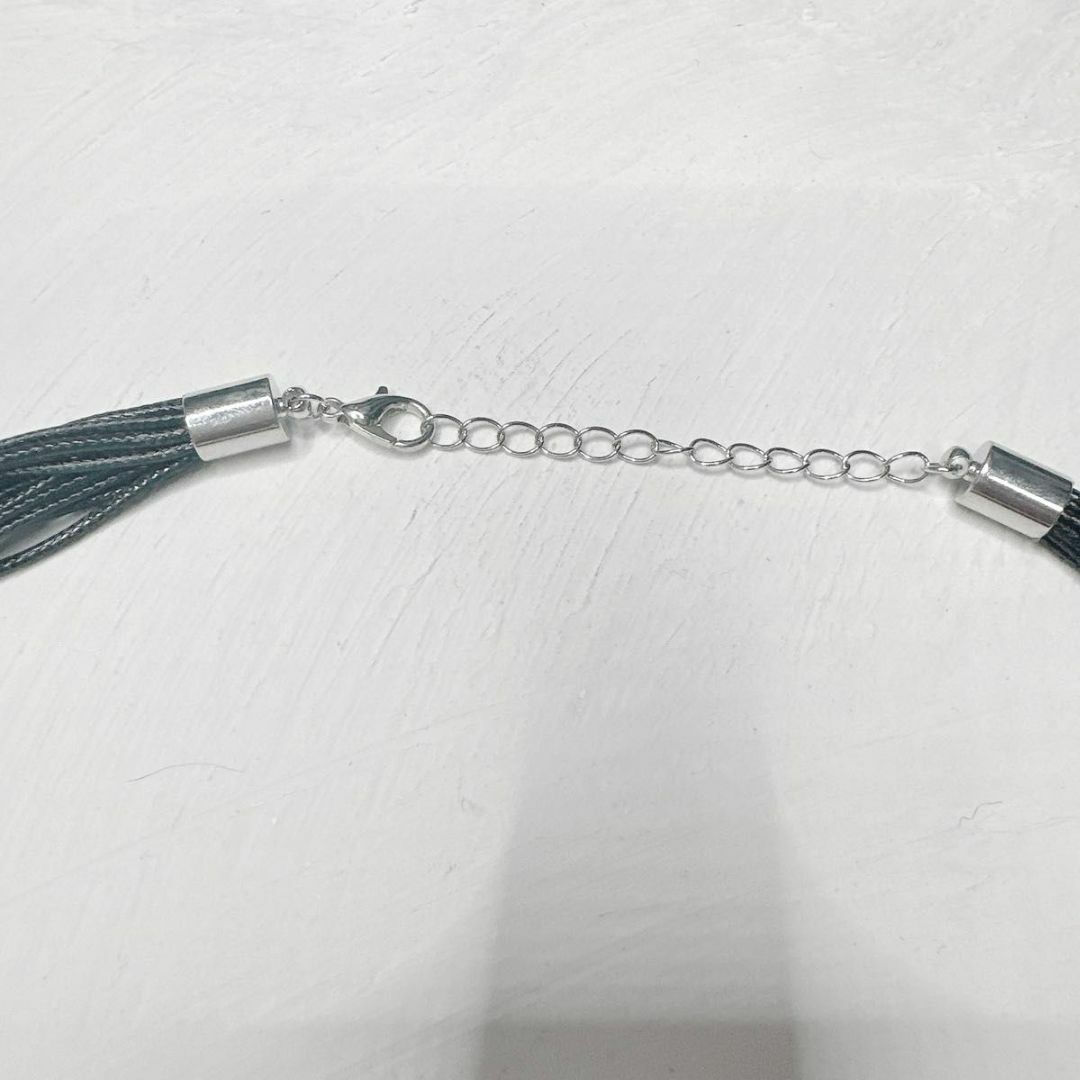 ネックレス スタッズ フェアリーグランジ パンク グランジ ブラック シルバー レディースのアクセサリー(ネックレス)の商品写真