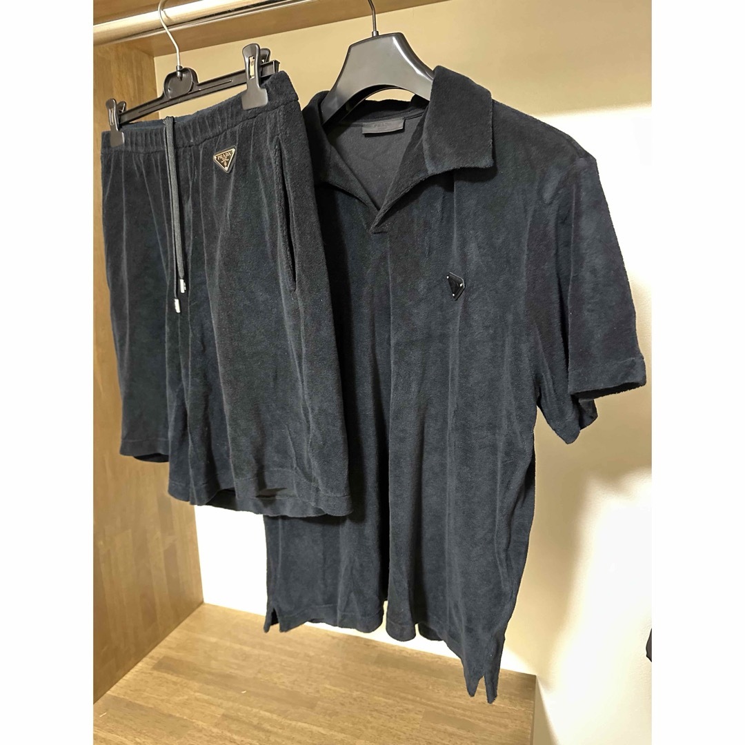 PRADA プラダ パイル地 セットアップ 美品 ラフシモンズ PRADA プラダ パイル地 セットアップ 美品 ラフシモンズ