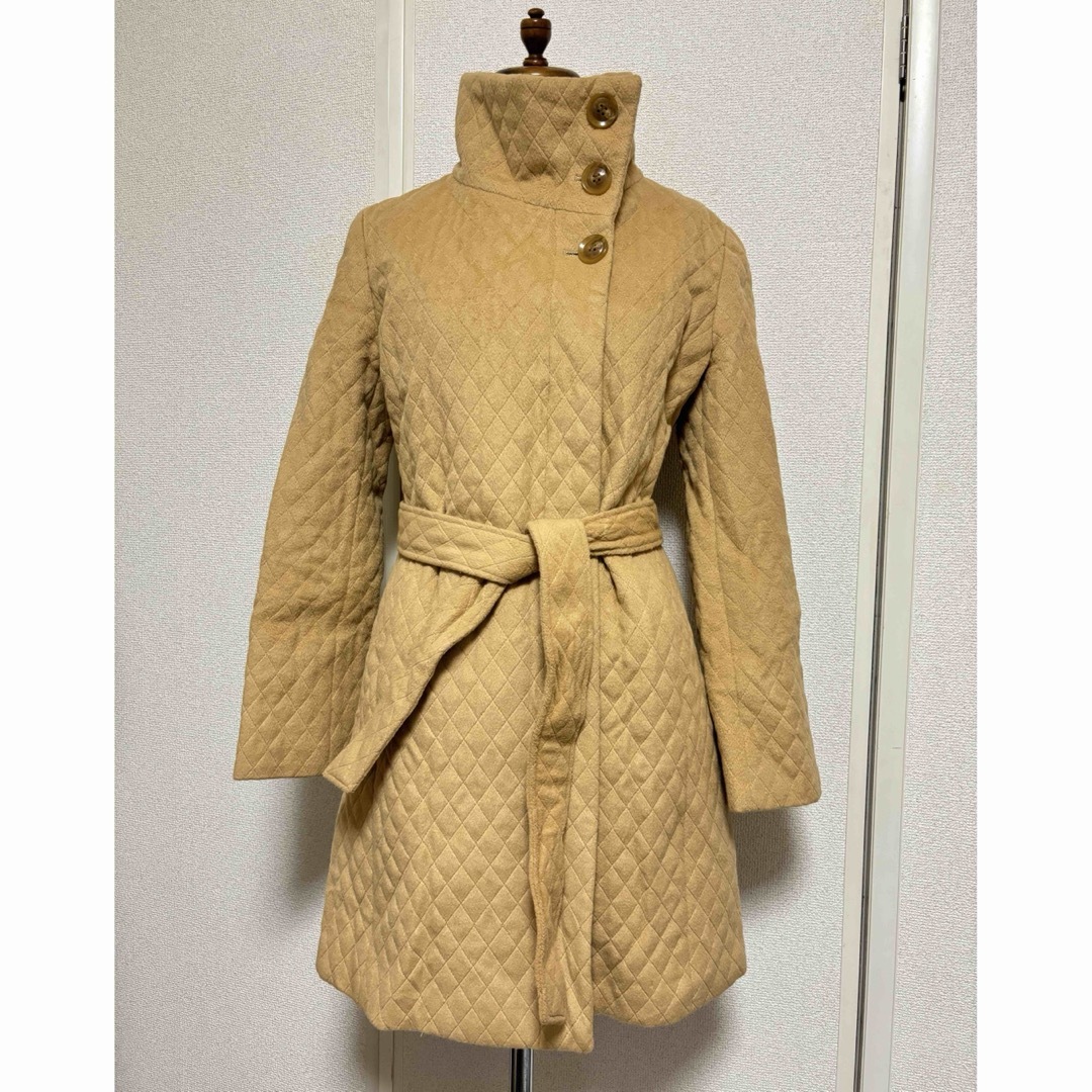Le souk - 美品　ルスーク　キルティングデザイン　アンゴラ×毛　コート　暖かいです