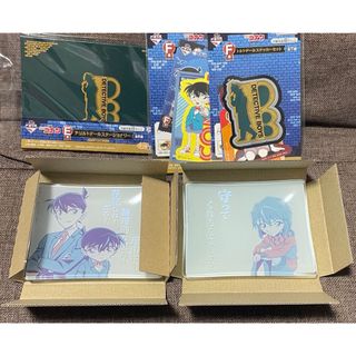 一番ラボ 名探偵コナン ガラスプレート 工藤新一＆江戸川コナン  灰原哀(キャラクターグッズ)