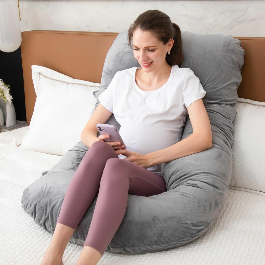 色:グレー】Awesling 抱き枕 妊婦 U字型抱き枕 、全身枕、授乳 色:グレー】Awesling 抱き枕 妊婦 U字型抱き枕 、全身枕、授乳