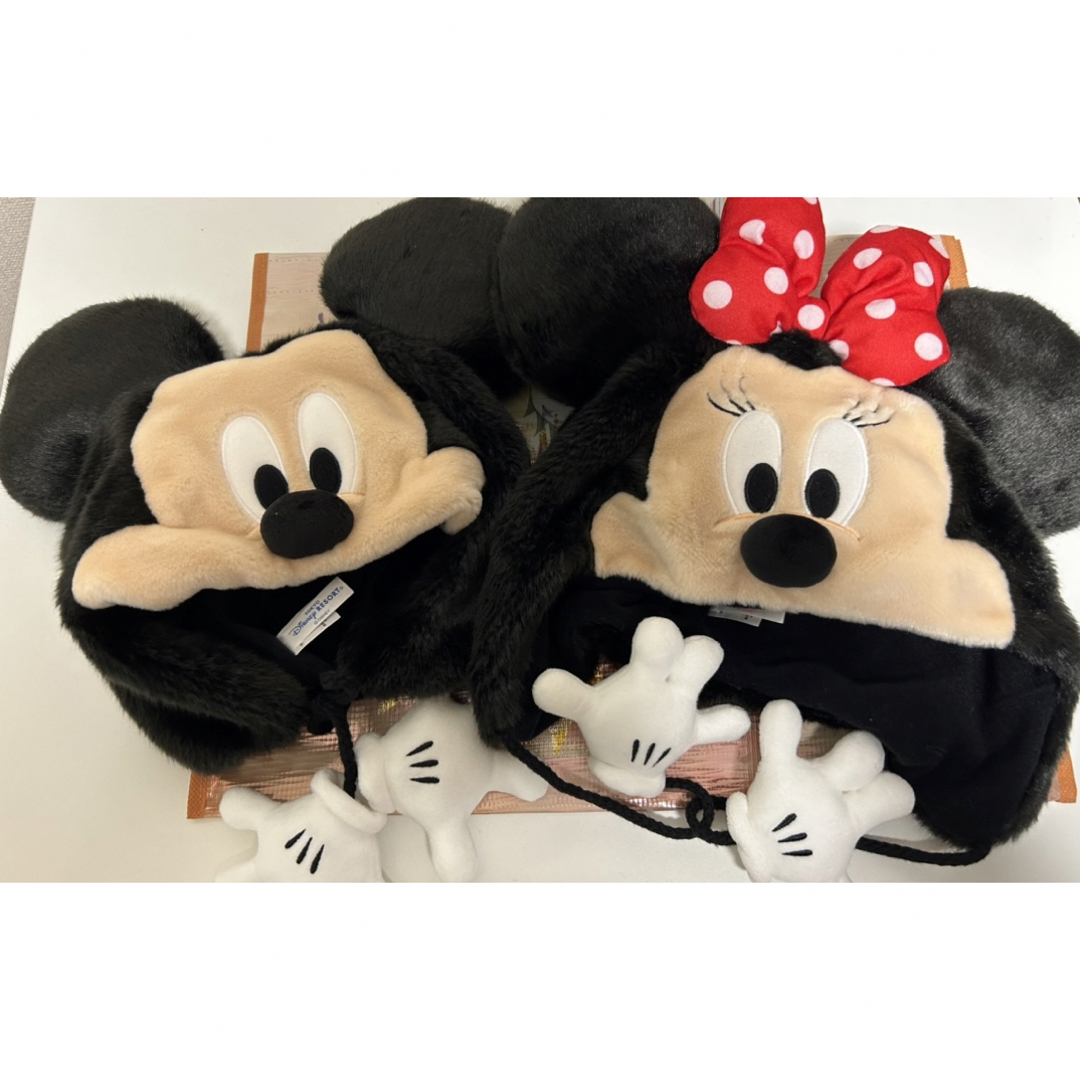 新品未使用 ディズニー ファンキャップ ミッキー ミニー 2点 新品未使用 ディズニー ファンキャップ ミッキー ミニー 2点