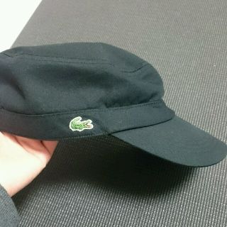 ラコステ(LACOSTE)のラコステ キャップ BLACK 58cm 極美品(キャップ)