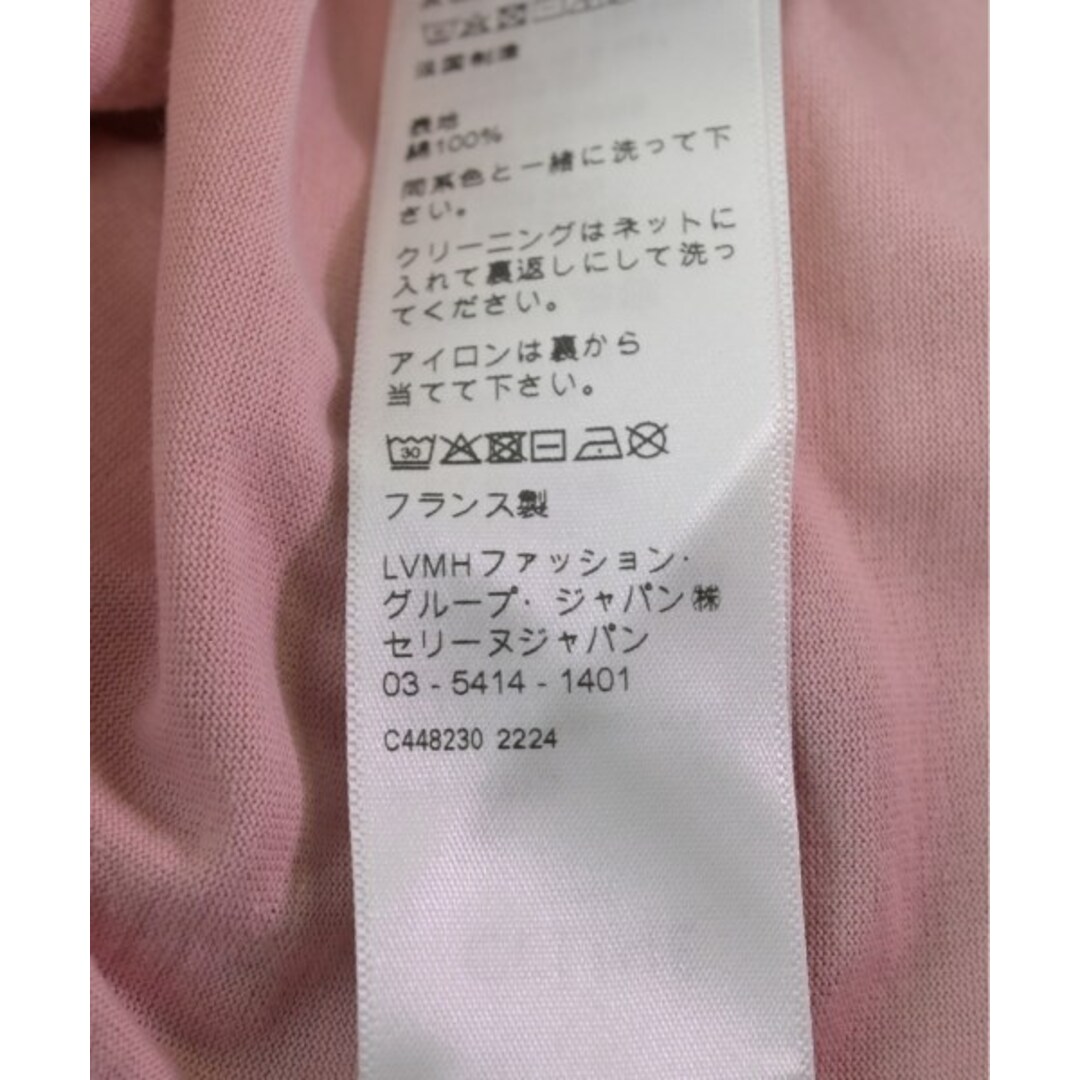 CELINE - CELINE セリーヌ Tシャツ・カットソー M ピンク 【古着 CELINE - CELINE セリーヌ Tシャツ・カットソー M ピンク 【古着