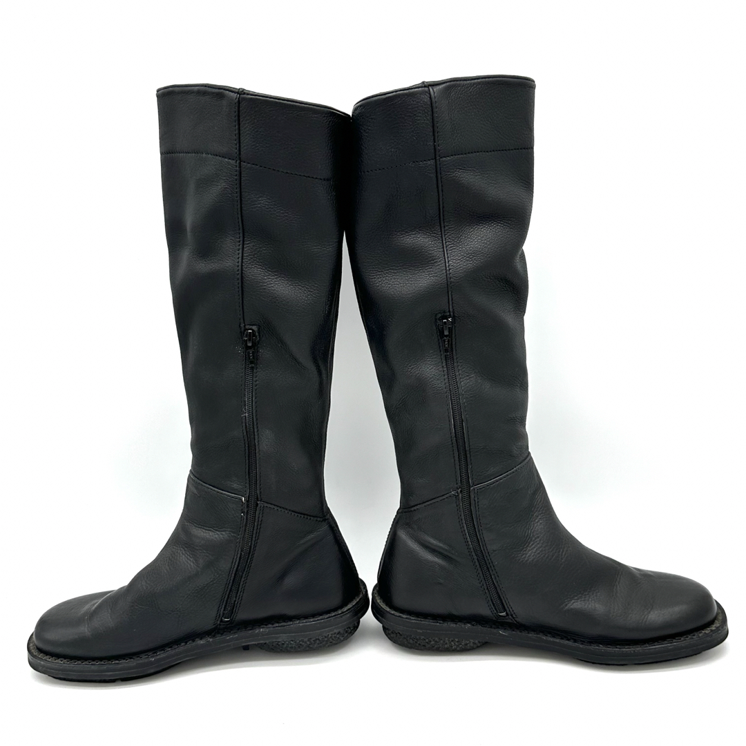 美品〉trippen トリッペン【23cm】内ファスナー ロングブーツ 黒 美品〉trippen トリッペン【23cm】内ファスナー ロングブーツ 黒