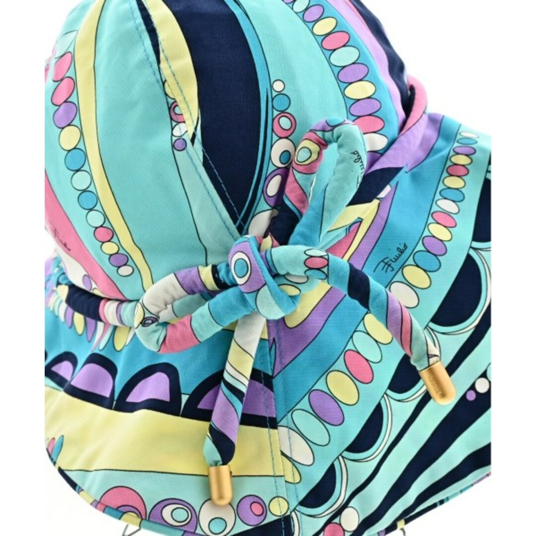 EMILIO PUCCI - EMILIO PUCCI エミリオプッチ ハット 1 水色x黄x EMILIO PUCCI - EMILIO PUCCI エミリオプッチ ハット 1 水色x黄x