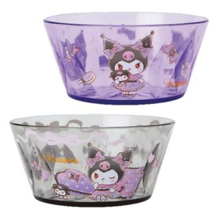 サンリオ　クロミ　くじ　ボウル　パープル　グレー　コンプセット　皿　かわいい(食器)