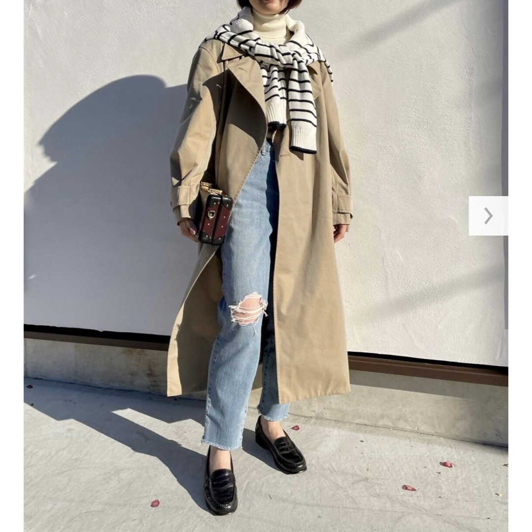 UNIQLO - ユニクロ U 美品 ベージュ トレンチコート レディース UNIQLO - ユニクロ U 美品 ベージュ トレンチコート レディース