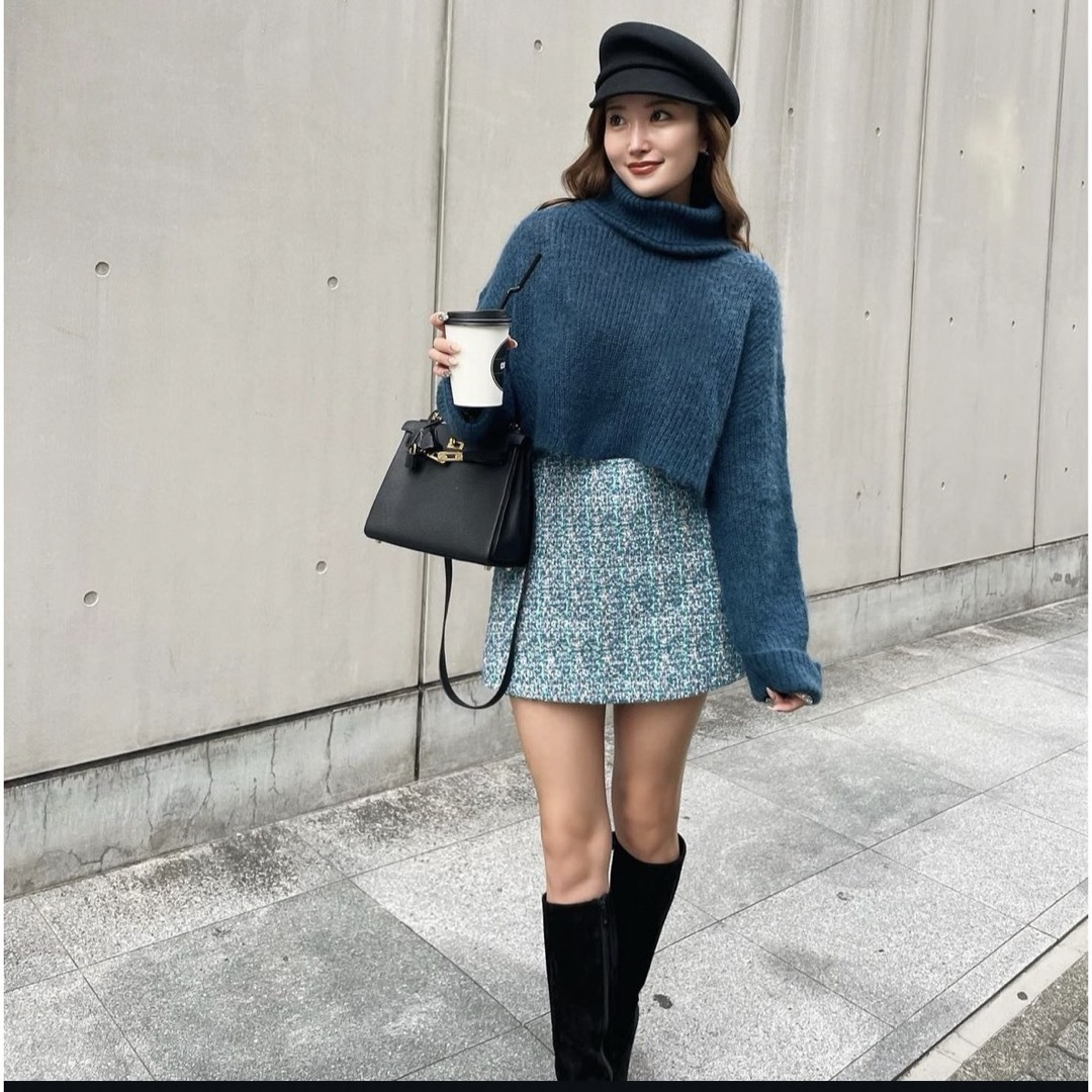 sheller 】シェリエ クロップドモヘアセーター sheller 】シェリエ クロップドモヘアセーター