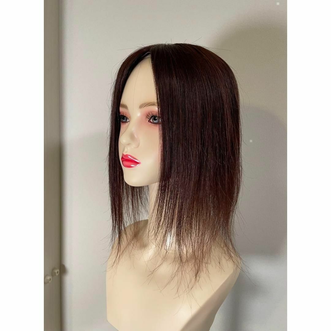 ❤ 人毛100% ヘアピース 広範囲 12×13 人工肌 部分ウイッグ 茶 ❤ ❤ 人毛100% ヘアピース 広範囲 12×13 人工肌 部分ウイッグ 茶 ❤
