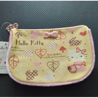 ハローキティ(ハローキティ)のHELLO KITTY ハロー キティ サンリオ ポーチM(リーフ)(キャラクターグッズ)