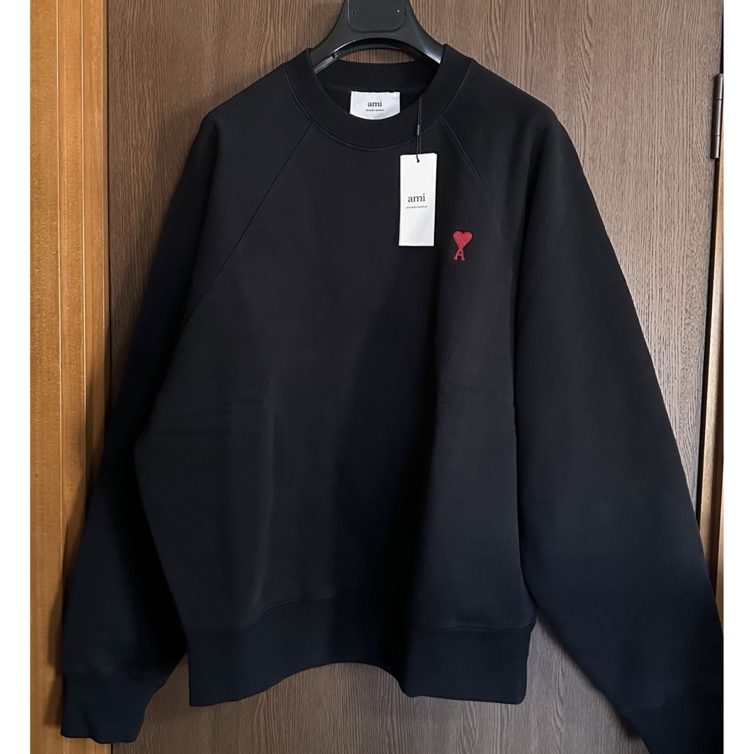 黒L新品 AMI Paris グラフィック スウェット シャツ ブラック アミ 黒L新品 AMI Paris グラフィック スウェット シャツ ブラック アミ