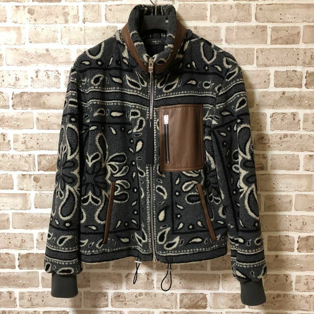 AMIRI - AMIRI アミリ Bandana バンダナ柄 フリース ボア AMIRI - AMIRI アミリ Bandana バンダナ柄 フリース ボア