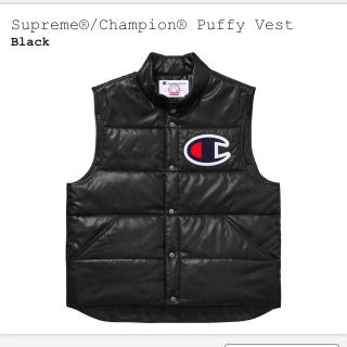 シュプリーム(Supreme)のL supreme 17ss Champion Puffy Vest(ダウンベスト)