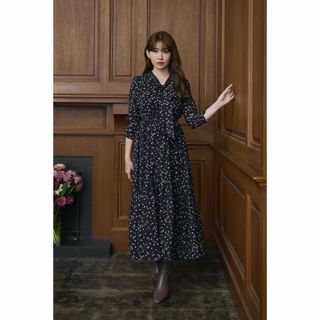 ハーリップトゥ(Her lip to)のHer lip to  Autumn floral chiffon dress(ロングワンピース/マキシワンピース)