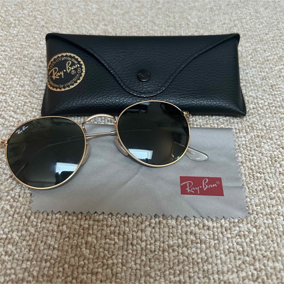 Ray Ban レイバン BL ラウンド サングラス ゴールド×ブラック Ray Ban レイバン BL ラウンド サングラス ゴールド×ブラック