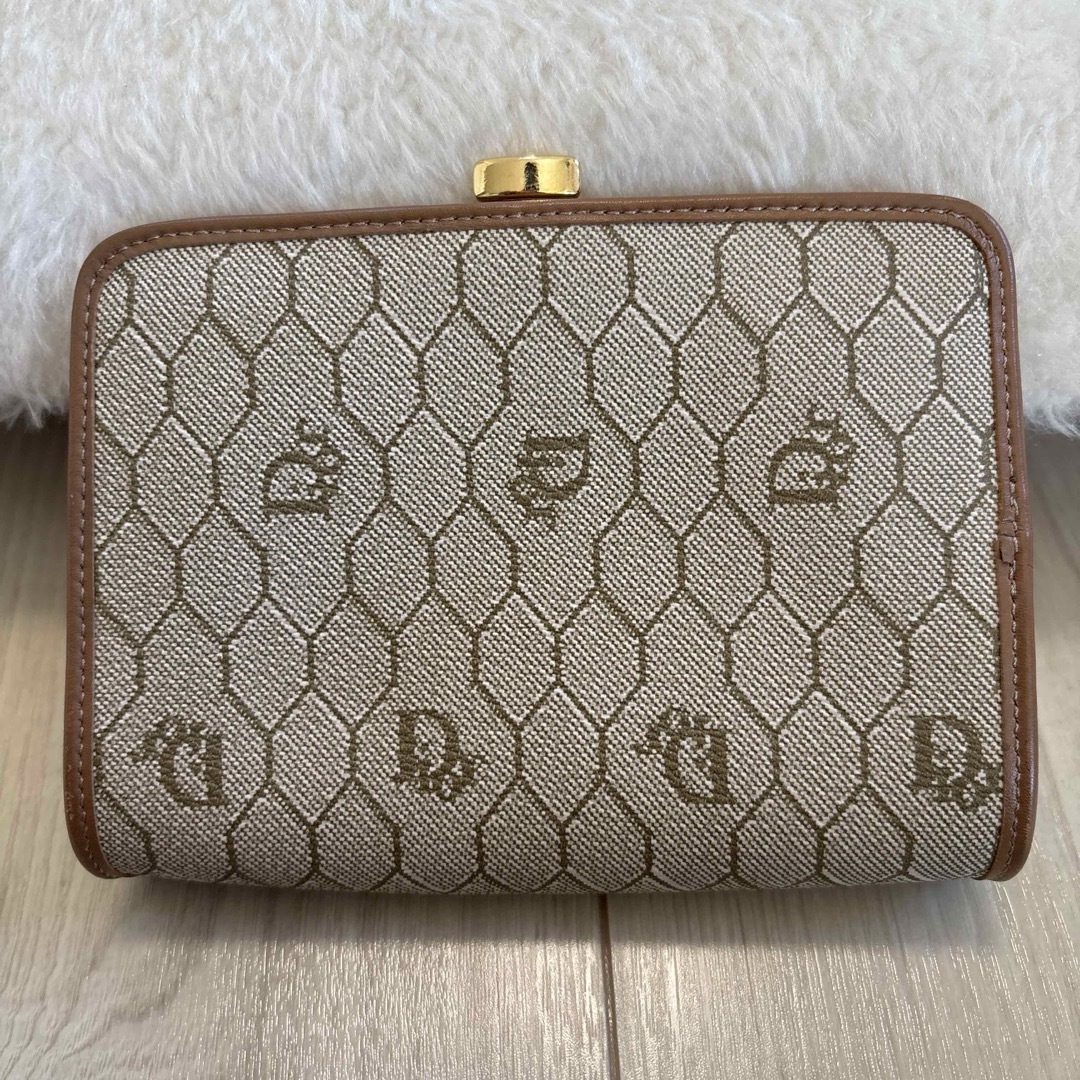 Christian Dior クリスチャンディオール ポーチ ベージュ×ゴールド Christian Dior クリスチャンディオール ポーチ ベージュ×ゴールド