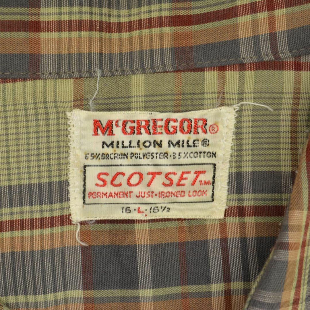 McGREGOR - 【McGREGOR】60s〜 SCOTSET チェック開襟 オープン McGREGOR - 【McGREGOR】60s〜 SCOTSET チェック開襟 オープン