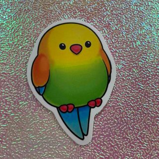 ⭐️人気⭐️セキセイインコのステッカー 1枚(車外アクセサリ)