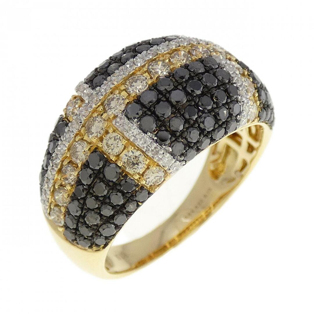 K18スリーカラー ダイヤモンド リング 1.59CT