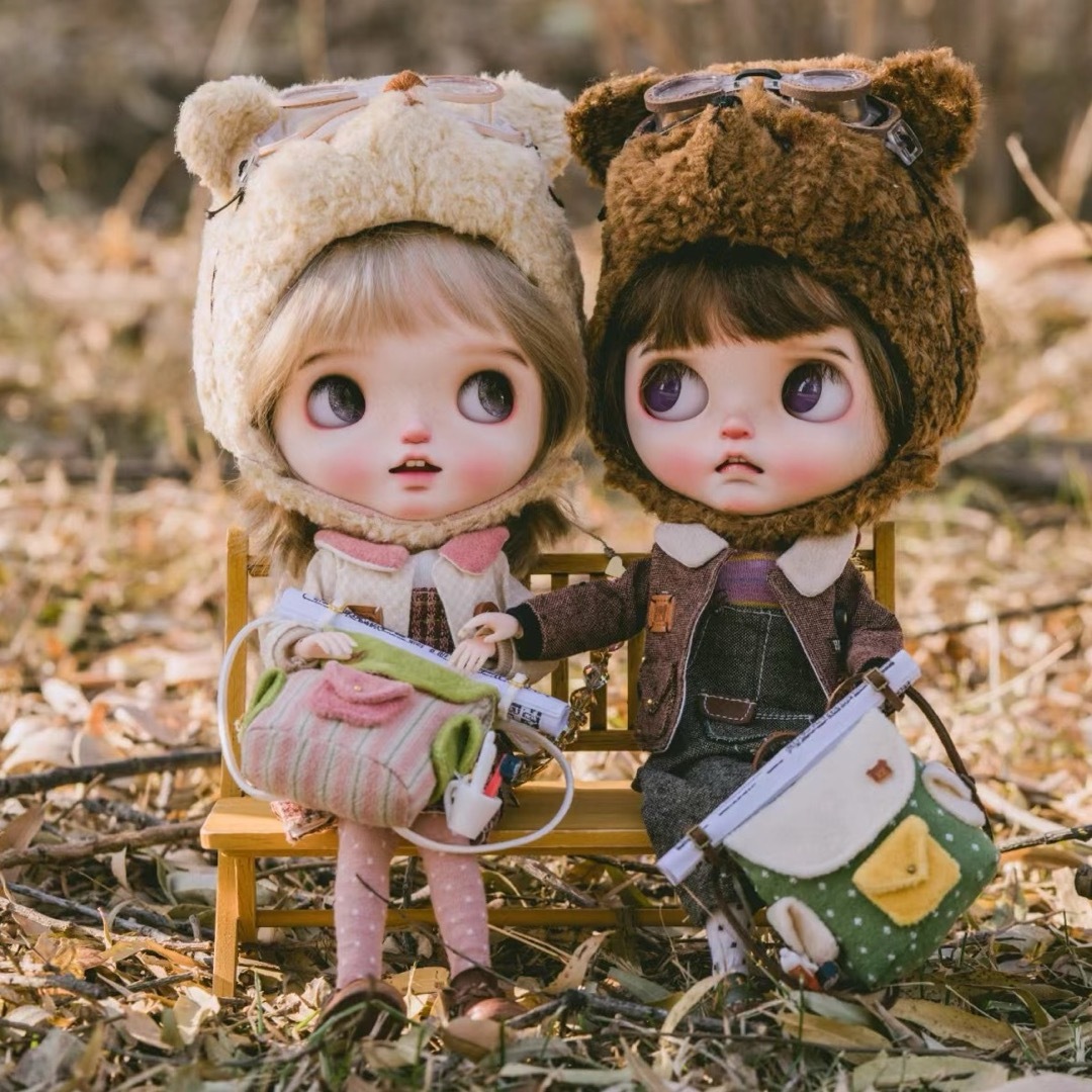 ブライス Qbaby お洋服 アウトフィット 海外作家製 旅行熊 茶熊 人形 ブライス Qbaby お洋服 アウトフィット 海外作家製 旅行熊 茶熊 人形