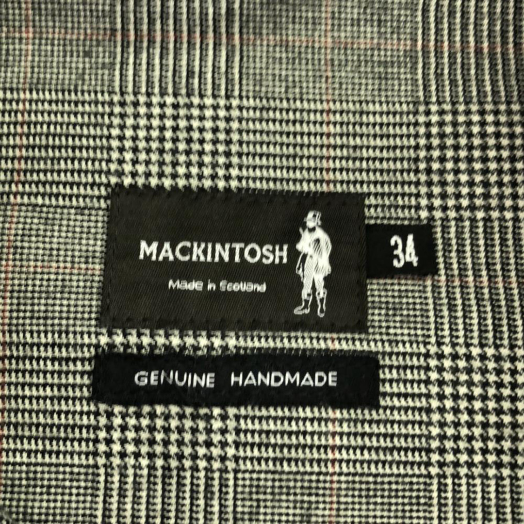 MACKINTOSH - マッキントッシュ ウール チェック柄 ステンカラー MACKINTOSH - マッキントッシュ ウール チェック柄 ステンカラー
