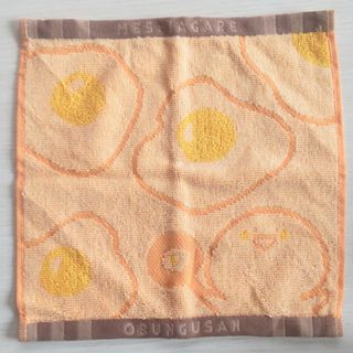 新品未使用　お文具　一番くじ　ファブリックコレクション　タオル　オレンジ(キャラクターグッズ)