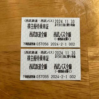 【本日限り1,100→990円】西武鉄道株主優待乗車券(鉄道乗車券)
