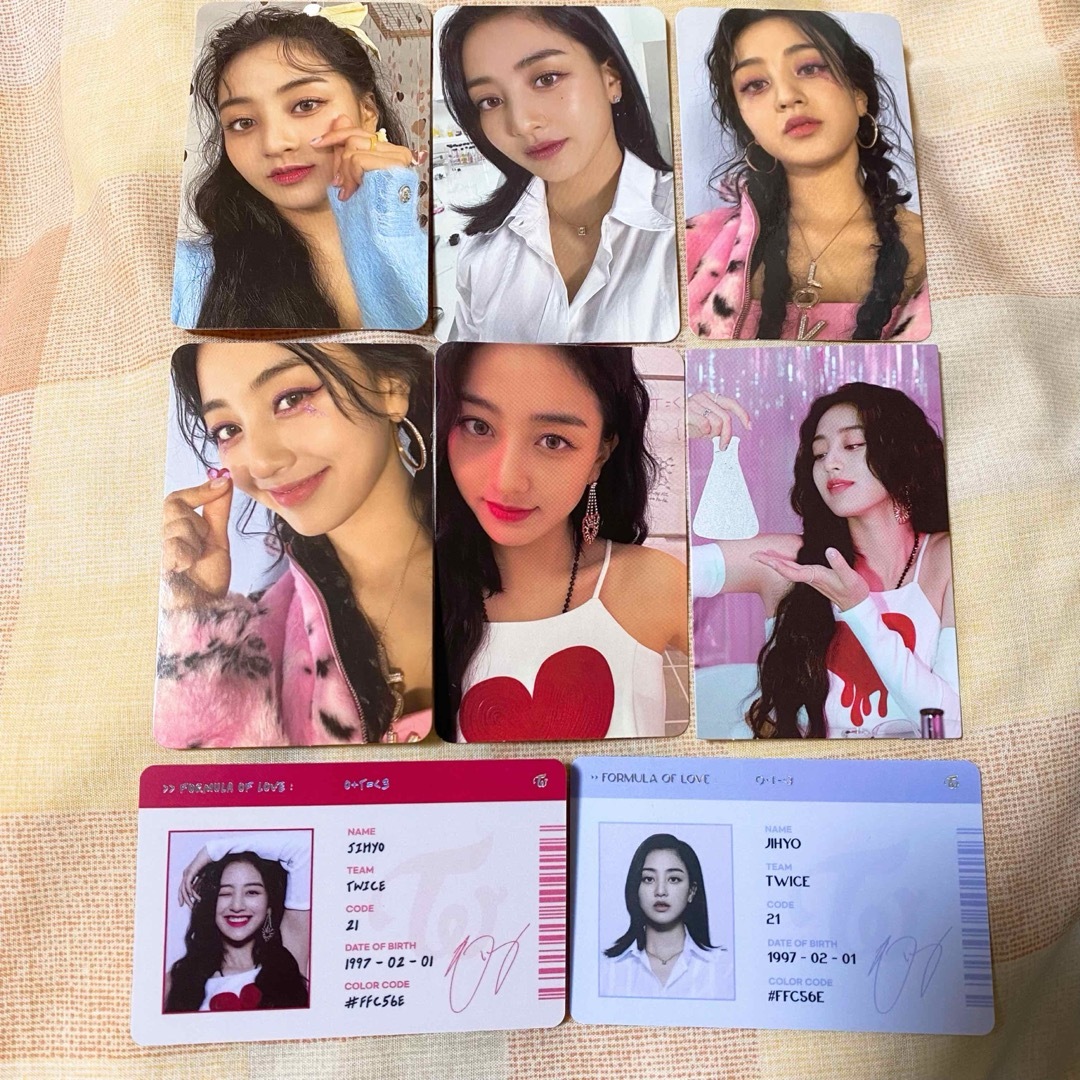 TWICE formula of love ジヒョ トレカ6種+IDカード の通販 by TWICE formula of love ジヒョ トレカ6種+IDカード の通販 by