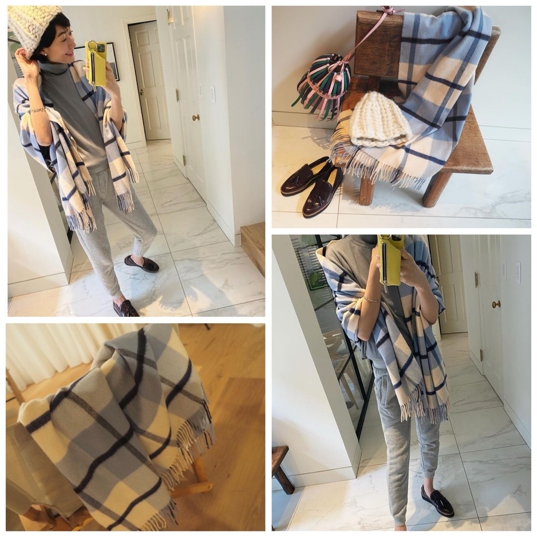 希少!!Drawer別注 Johnstons ジョンストンズ ストール 極美品 希少!!Drawer別注 Johnstons ジョンストンズ ストール 極美品