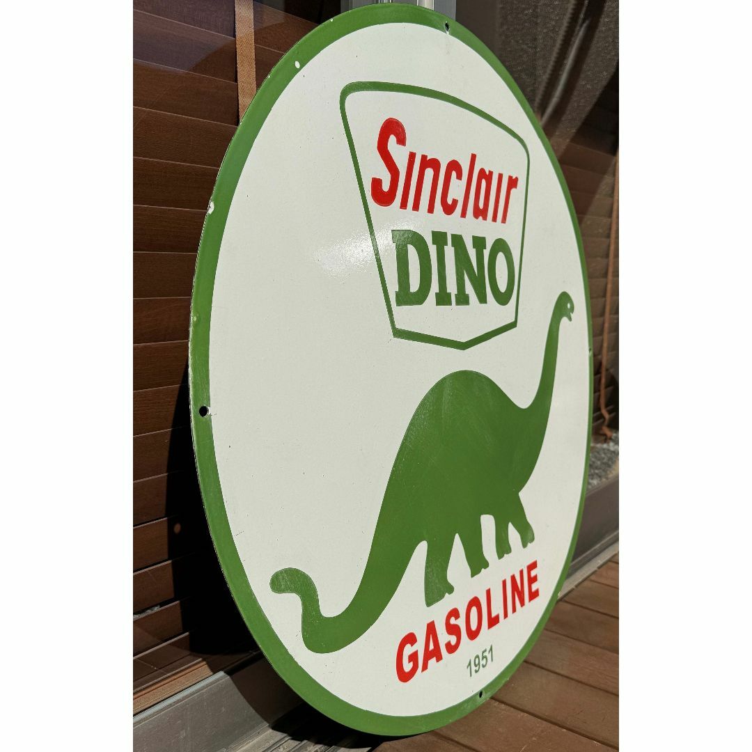【1点限り】Sinclair DINO シンクレア 1951年 看板 76cm シンクレア 看板 Sinclair DINO ビンテージ 76cm 世田谷ベース