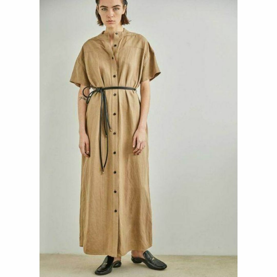 アキラナカ 近年モデル ロング シャツワンピース ベルト りぼん アキラナカ 近年モデル ロング シャツワンピース ベルト りぼん