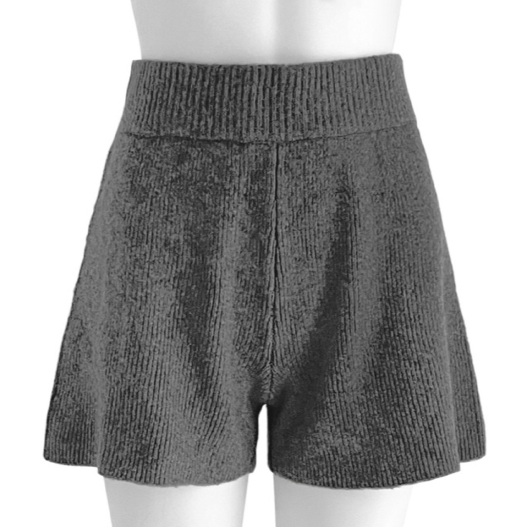 GRL - ニットショートパンツ グレー Lサイズの通販 by てん GRL - ニットショートパンツ グレー Lサイズの通販 by てん